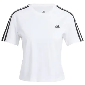 ExpandableSideGussets Stylish Chill Piece adidas - Women's 3-Stripes Crop T-Shirt (GL0778)