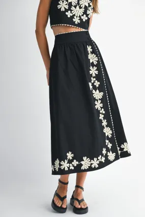 ELLIE WRAP MIDI SKIRT Laidback Style Odor Resistant Treatment