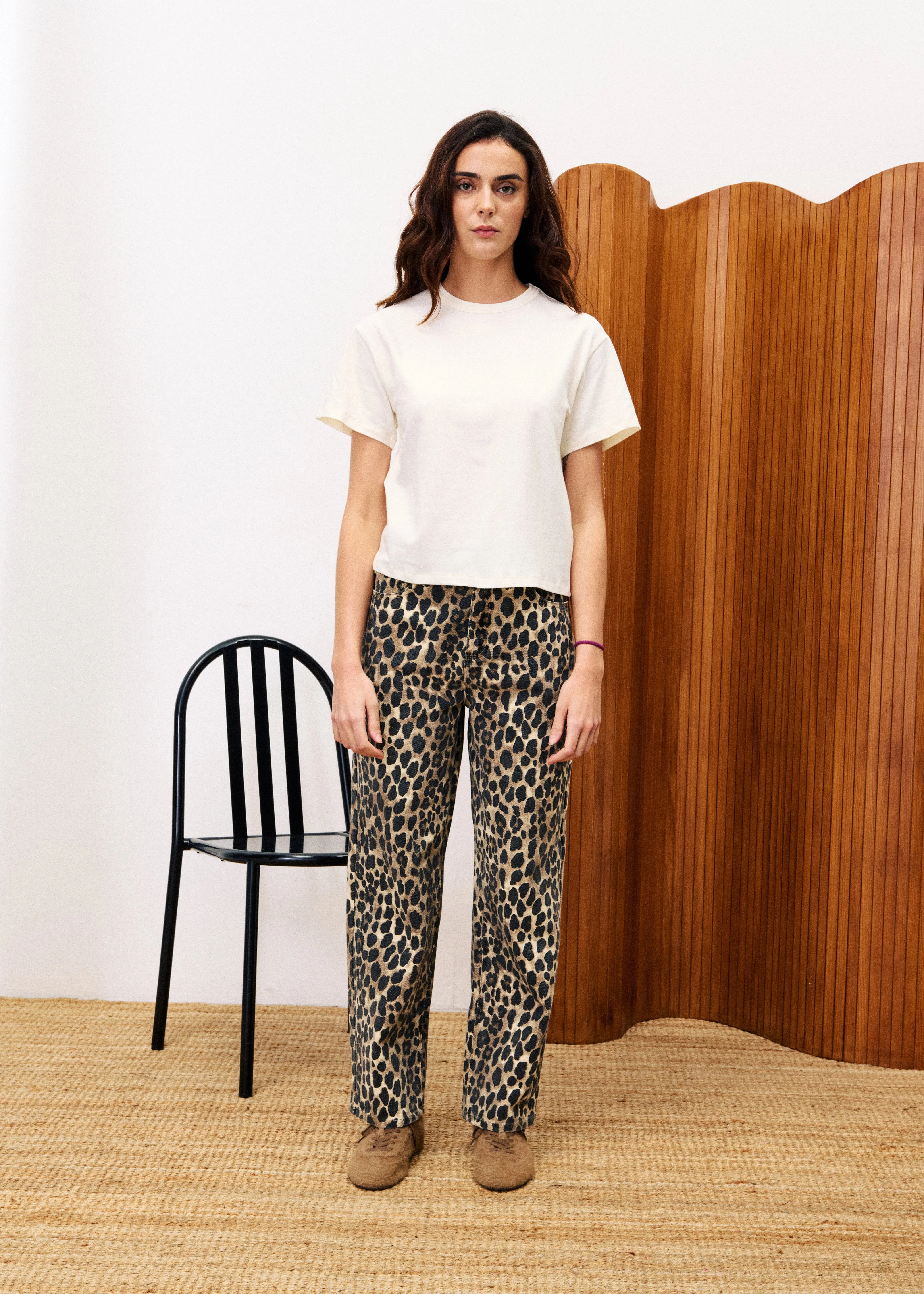 No Sagging EMILIA LEOPARD BOBTAIL JEANS