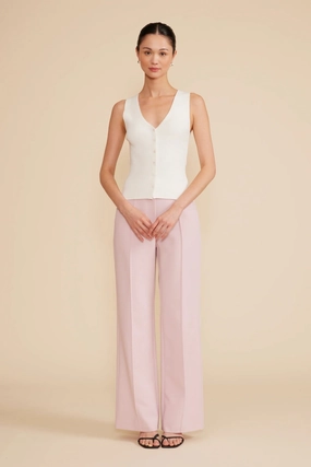 ERIS WHITE KNIT VEST long term projects