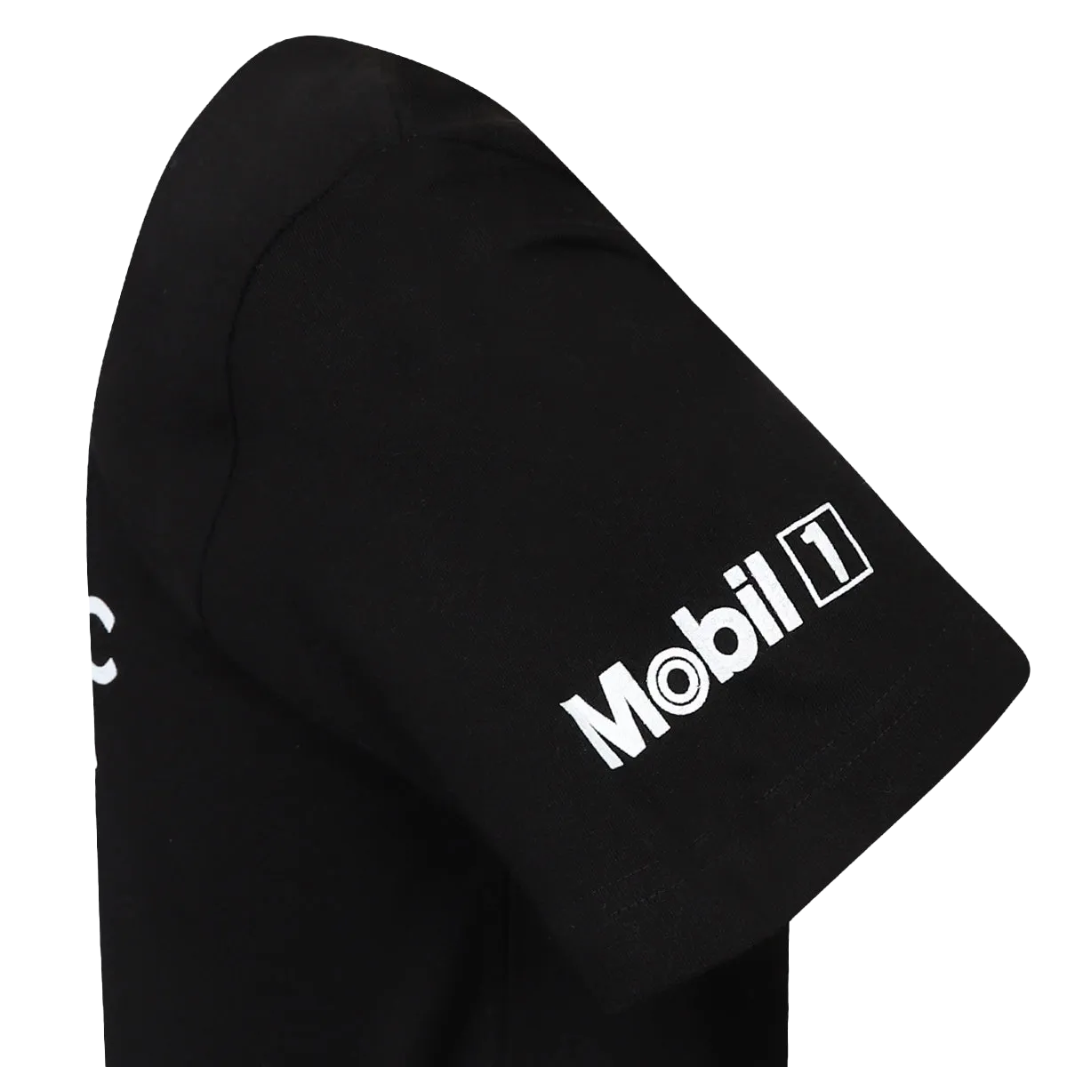 Cadillac Racing Sponsor T-Shirt Tubular Knit Structure Non Iron Fabric