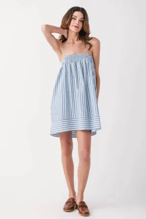 Draped-Style By Together Kandace Striped Spaghetti Strap Mini Dress