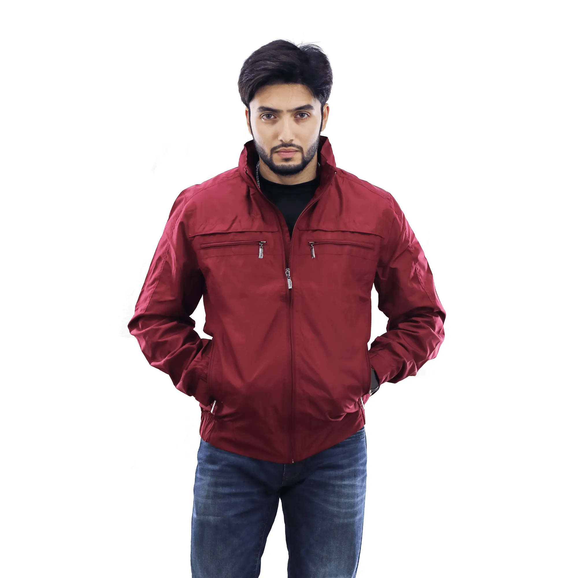 Eco Friendly Exclusive Men??s New Lightweight Winter Jacket- Katar- Maroon