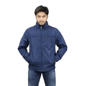 Anti Pilling Texture Exclusive Men??s New Lightweight Winter Jacket -Katar-Navy