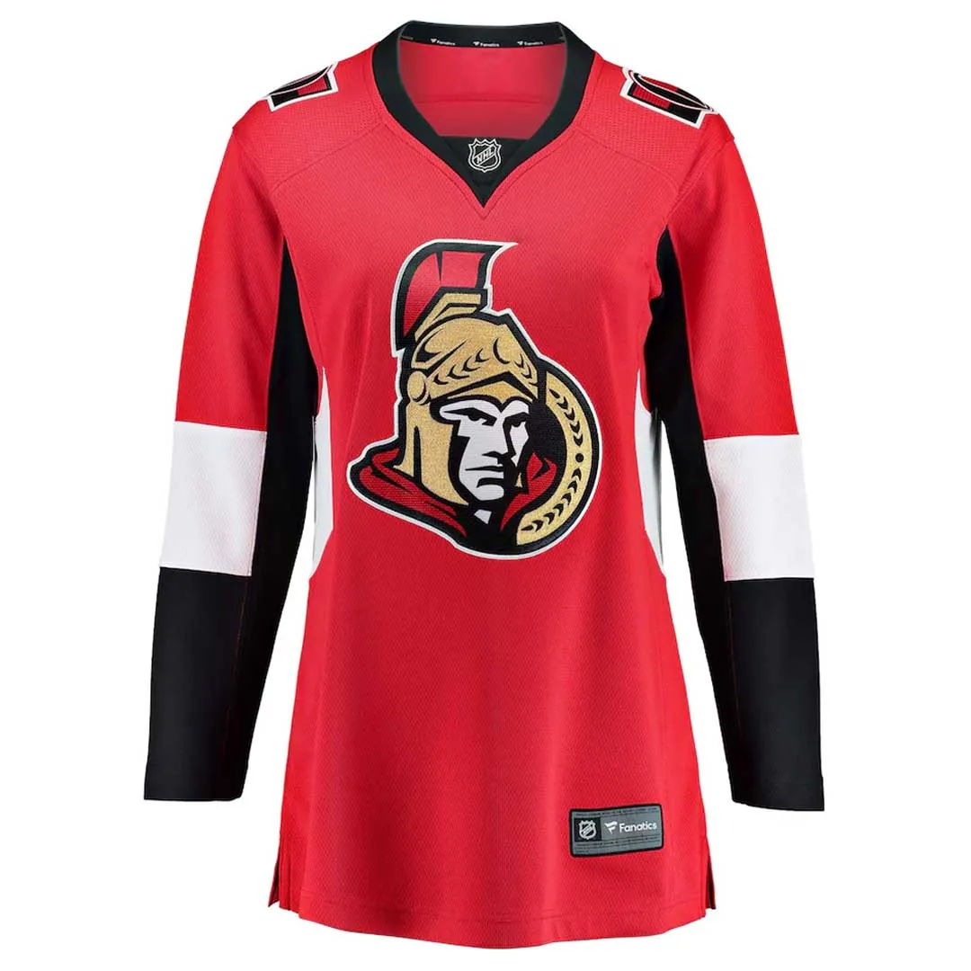 QuickDryMaterial Fanatics - Women's Ottawa Senators Home Breakaway Jersey (879W OSEH 2AB BWH)