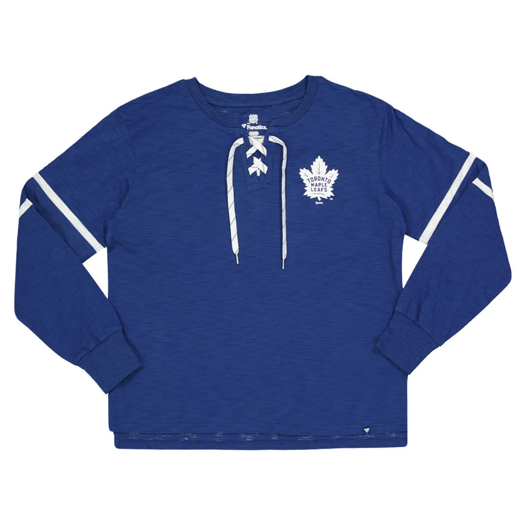 Fanatics - Women's Toronto Maple Leafs Long Sleeve T-Shirt (3ZCD EM96 2GZ 3NB) Detachable Components