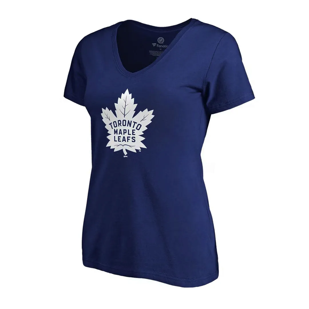 Fanatics - Women's Toronto Maple Leafs Primary Logo T-Shirt (3A40 4506 2GZ 71M) Zipper Closure System