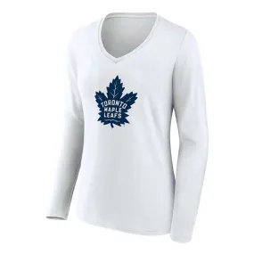 Fanatics - Women's Toronto Maple Leafs V-Neck T-Shirt (3R53 0042 2GZ 71M) Neutral Tones Look Active Urban Layer