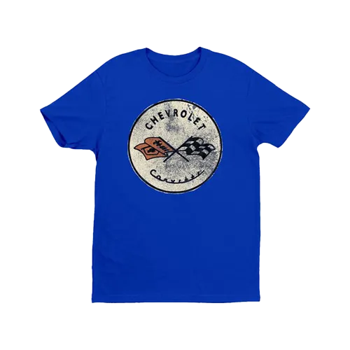 Corvette Round Logo T-Shirt polo neck Classic Layer