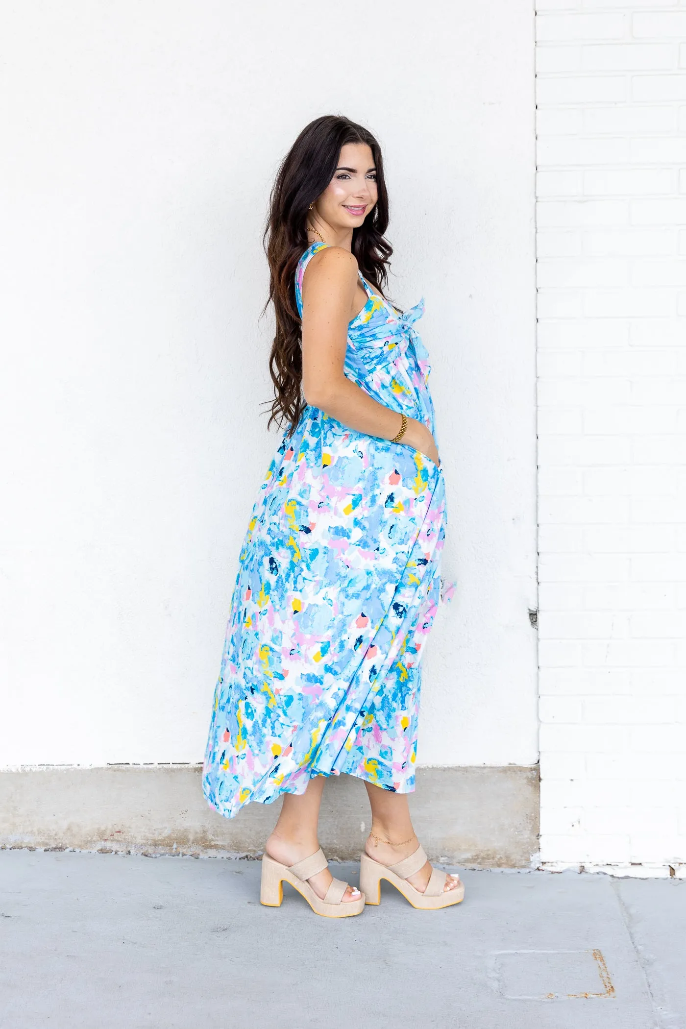 Bow-Detail Elegant Touch ANDY DRESS