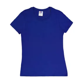 Sleek Layer Look Abrasion Resistant Finish Majestic - Women's Deep Royal Short Sleeve T-Shirt (TA00L BLU)