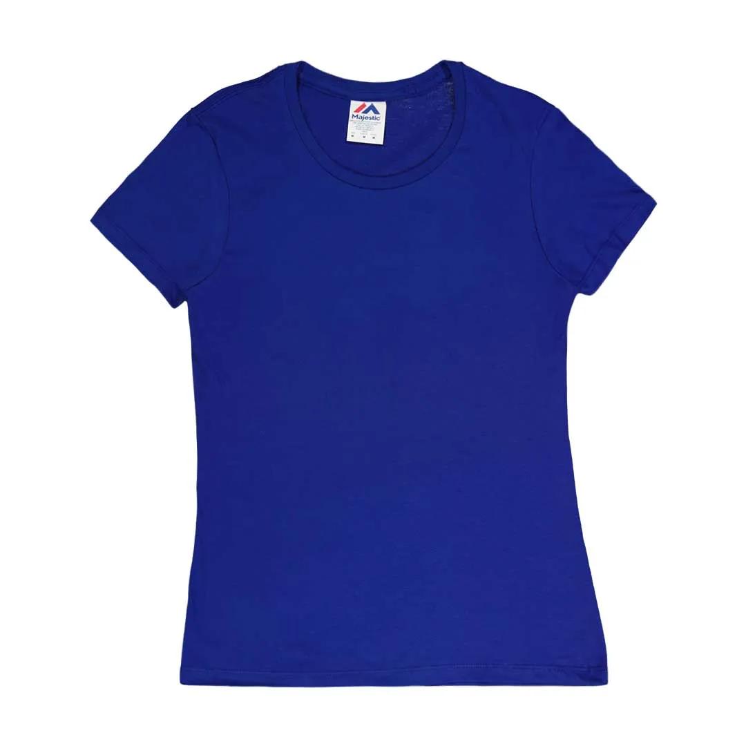 Sleek Layer Look Abrasion Resistant Finish Majestic - Women's Deep Royal Short Sleeve T-Shirt (TA00L BLU)