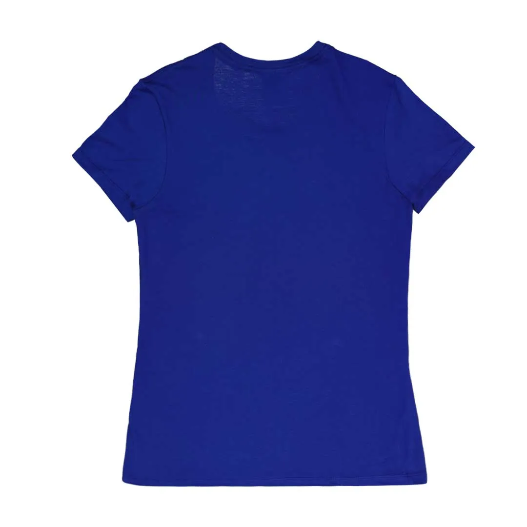 Majestic - Women's Deep Royal Short Sleeve T-Shirt (TA00L BLU) Collapsible Packable Design QuiltedPattern