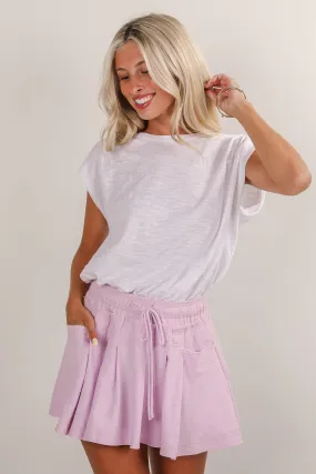 Drapey Fabric Smooth Design FINAL SALE - On My Terms Lilac Mini Dress