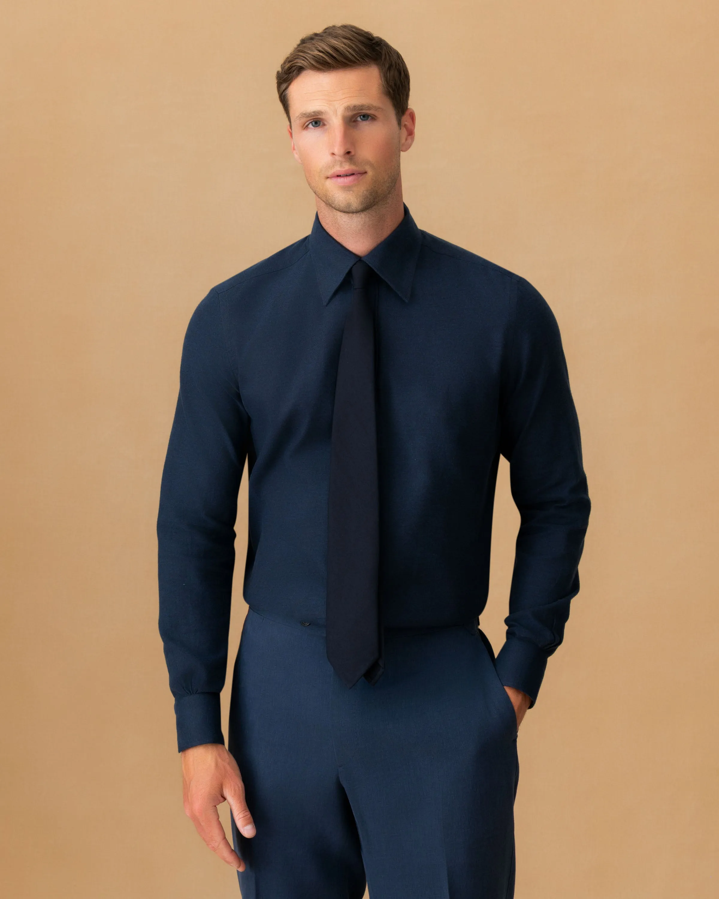 Flannel Point Collar Shirt Multi Pocket Design Vibrant color