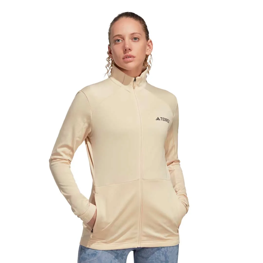 Mid Length Water Repellent Finish adidas - Women's Terrex Multi Full Zip Fleece Jacket (HZ1369)