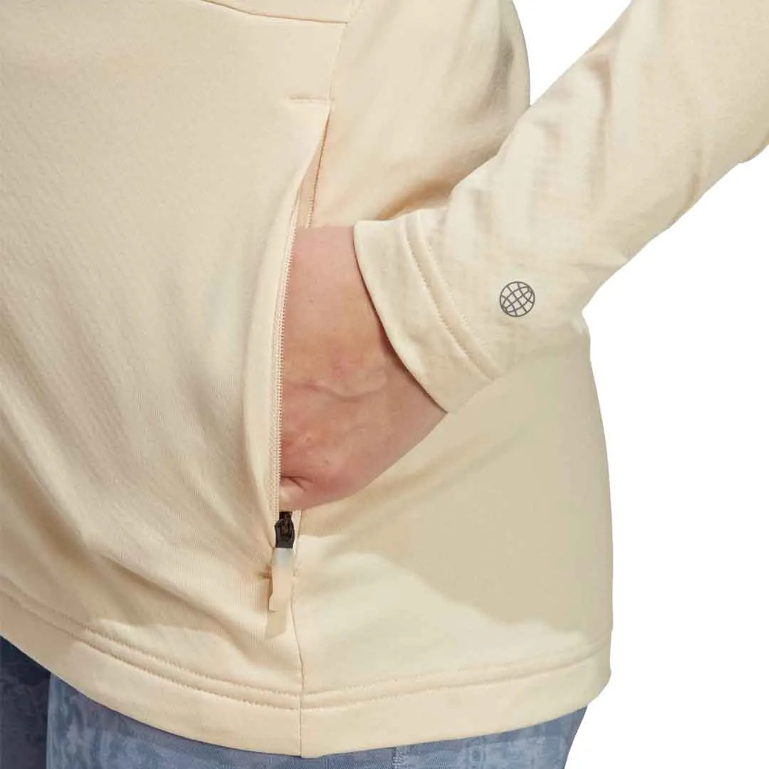 adidas - Women's Terrex Multi Full Zip Fleece Jacket (HZ1369) Convertible Collar Style Detachable Lining