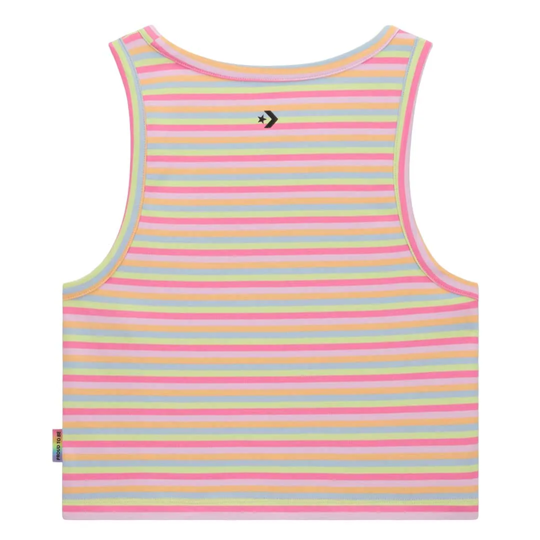 Converse - Unisex Proud To Be Cropped Pride Tank Top (10027207 A01) Reinforced Edging