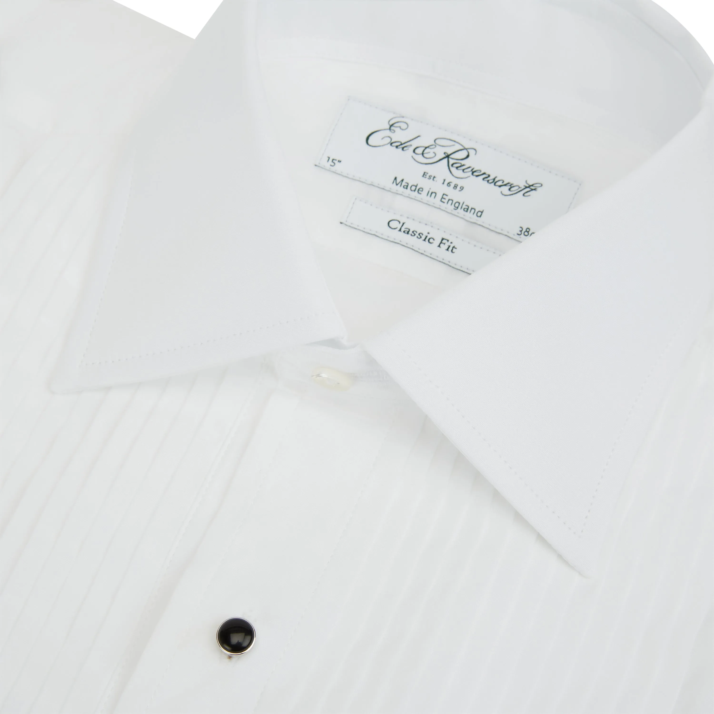 Dempsey White Pleated Dress Shirt sporty wear