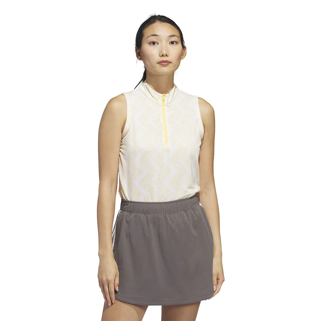 adidas - Women's Ultimate365 Ottoman Printed Sleeveless Polo (IP4232) TearResistant Reinforcements 360?? Visibility