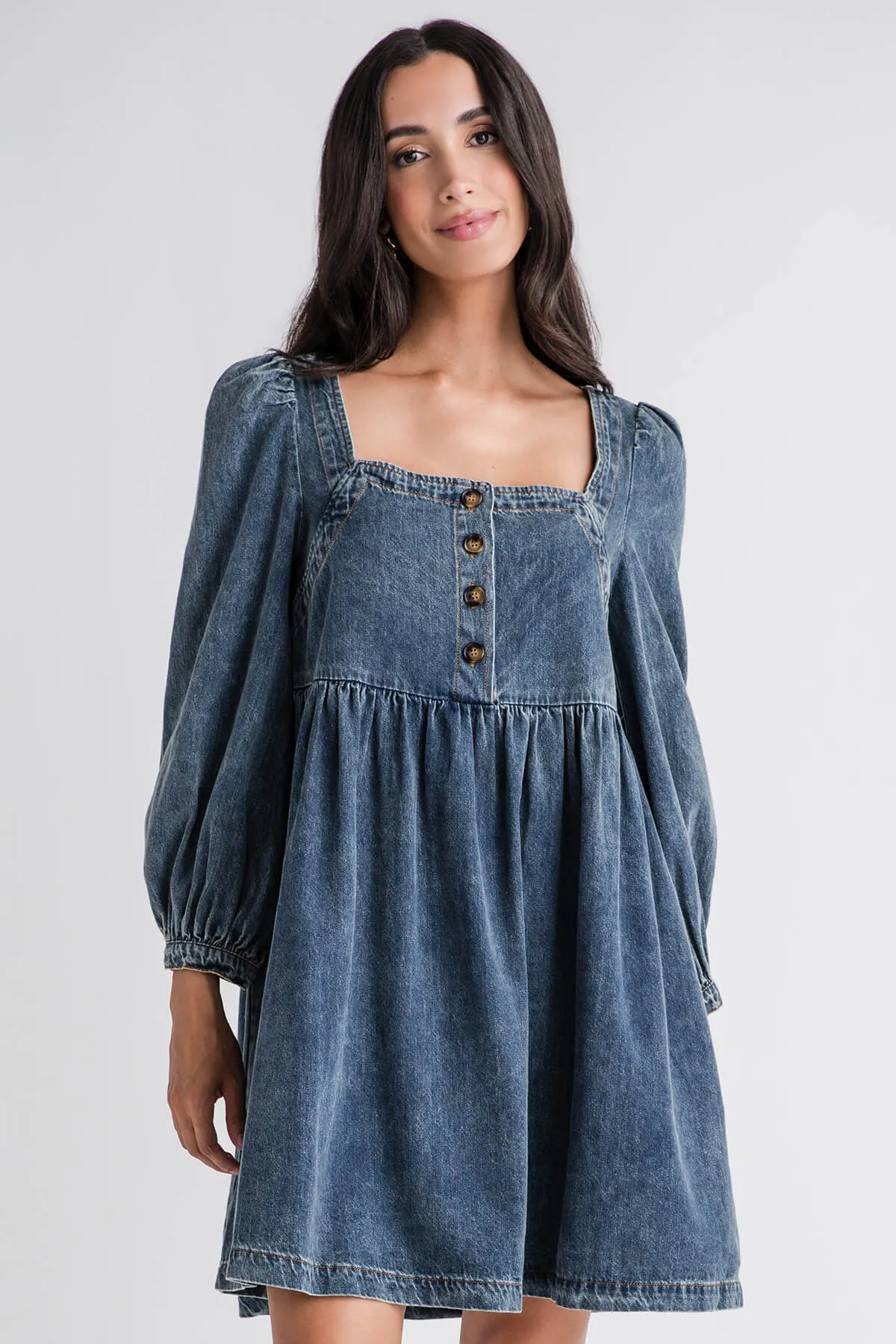 Natural Tones Flying Tomato Denim Dress