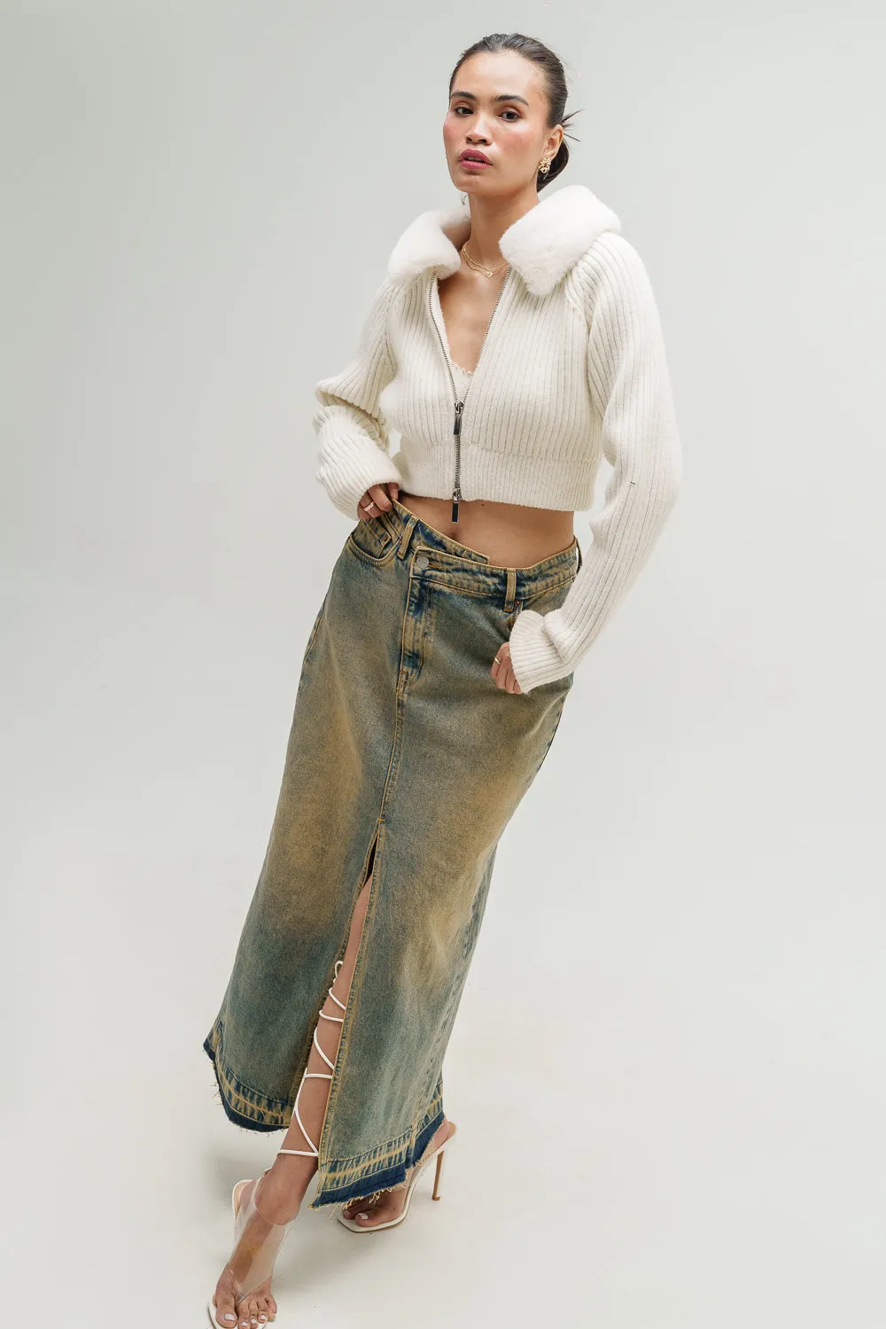 Refined Style Casual Comfort Dune Dust Maxi Skirt