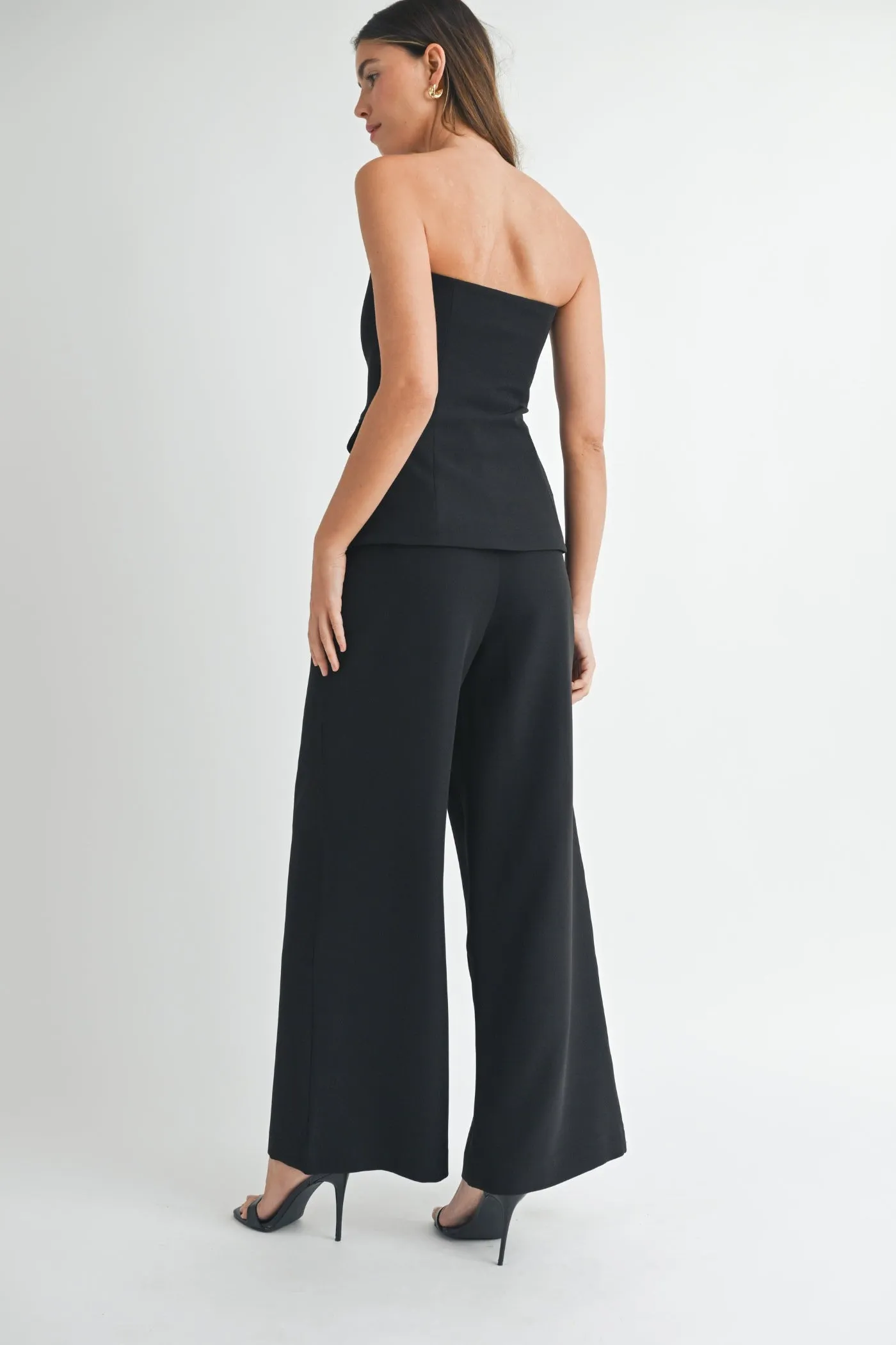 FRAN CREPE TAILORED TROUSERS Flexible Material Hygienic Inner Layer