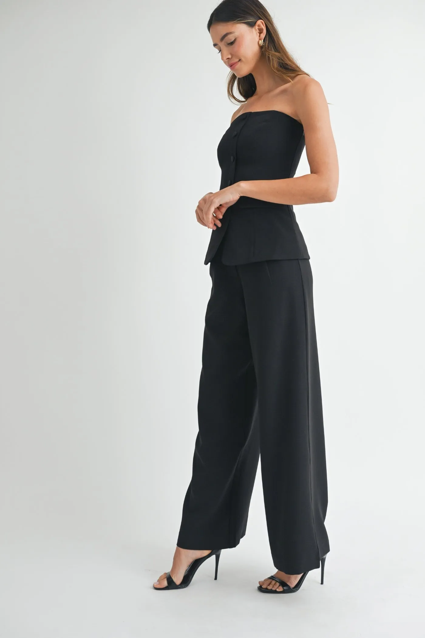 FRAN CREPE TAILORED TROUSERS Tear Resistant Weave Rugged Fit