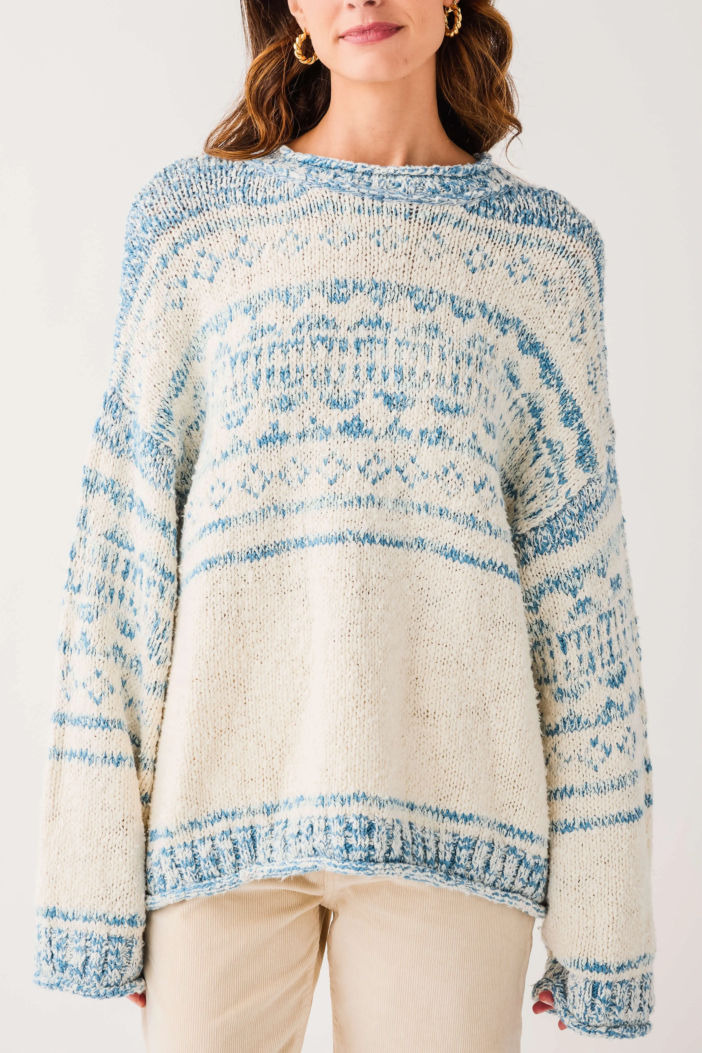 Chill Comfort Fresh Minimal Free People Dani Pattern Sweater