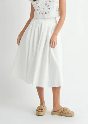 Neutrals Only WILLOW PLEATED MIDI SKIRT