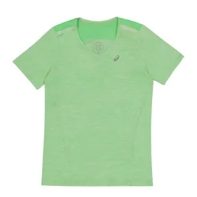 Asics - Women's Race V-Neck Short Sleeve T-Shirt (2012C735 301) Active Wear Double Stitch Seams