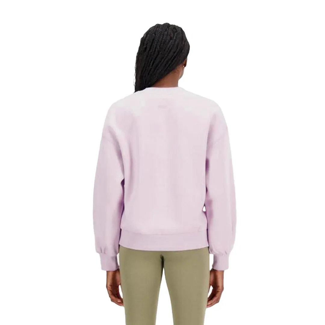 New Balance - Women's Brushed  Back Crew Sweatshirt (WT33528 DMY) Wrinkle Free Material