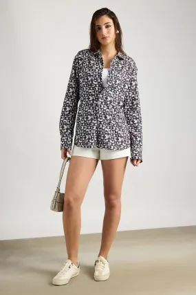 Graduation Ceremony Flex Fit Collar Full Sleeves Avant-Garde Printed Women's Shirt