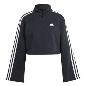 adidas - Women's Essentials 3-Stripes Fleece Quarter Zip Sweatshirt (HZ5750) Modern Utility