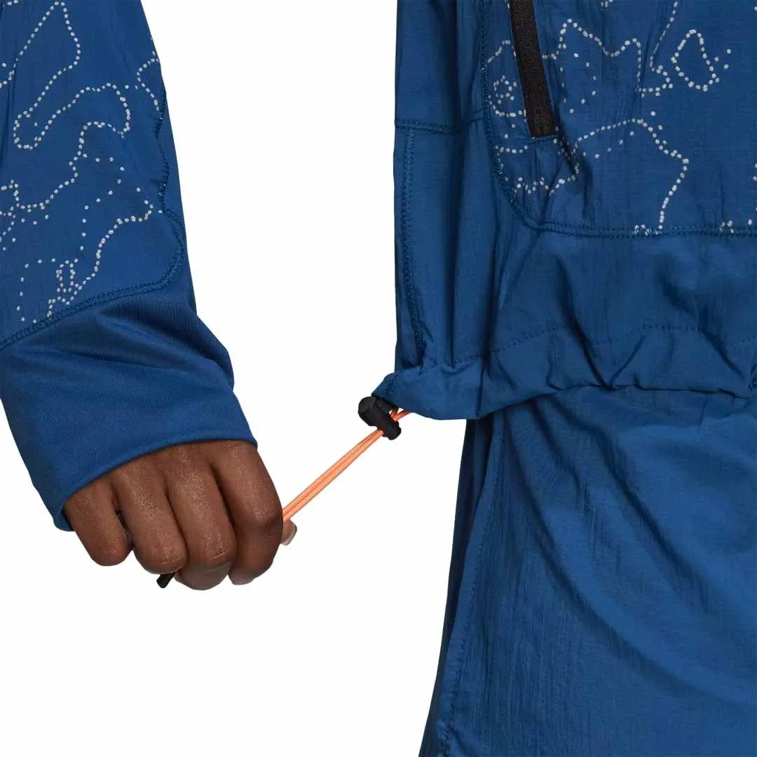 Stand Up Collar Temperature Regulating Membrane adidas - Women's X-City Running Crewneck Cover Up Jacket (HN0708)