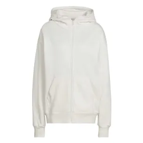 adidas - Women's Studio Lounge Fleece Full-Zip Hoodie (HC6386) Reflective accents