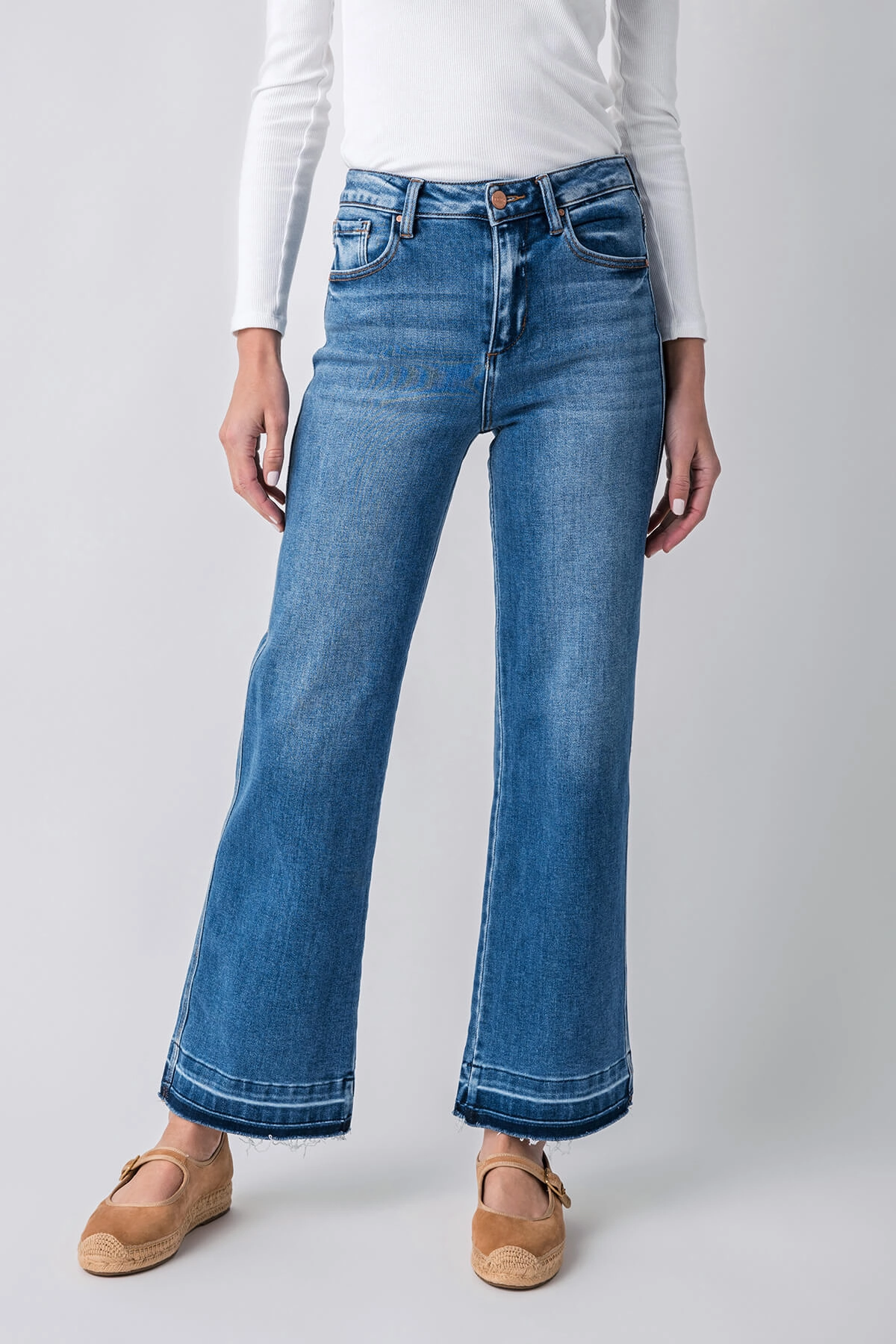 Risen Astrid High Rise Released Hem Ankle Straight Jeans On The Go High Durability Thread