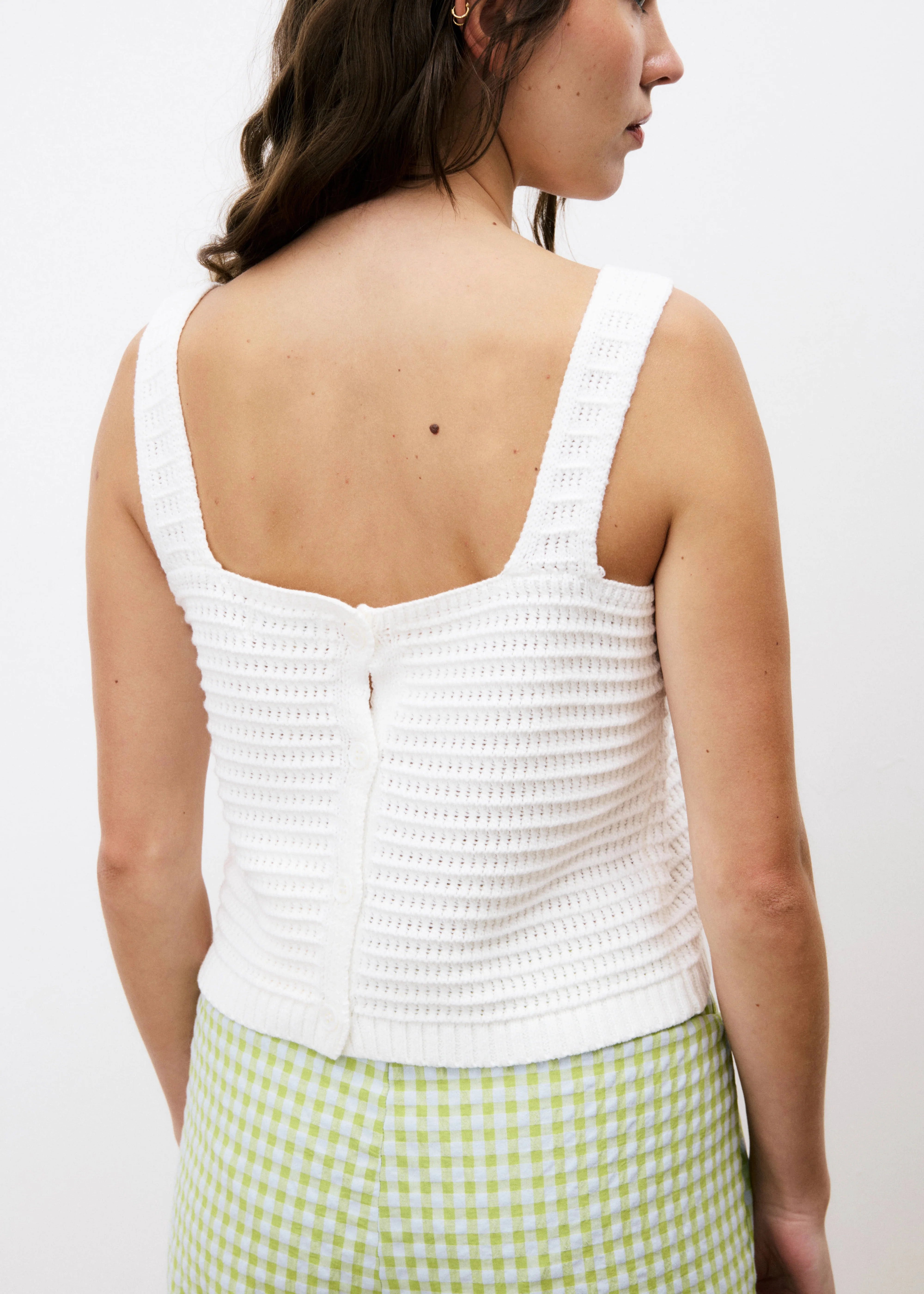 low - maintenance All Day Wear CELUTA KNIT SLEEVELESS TOP