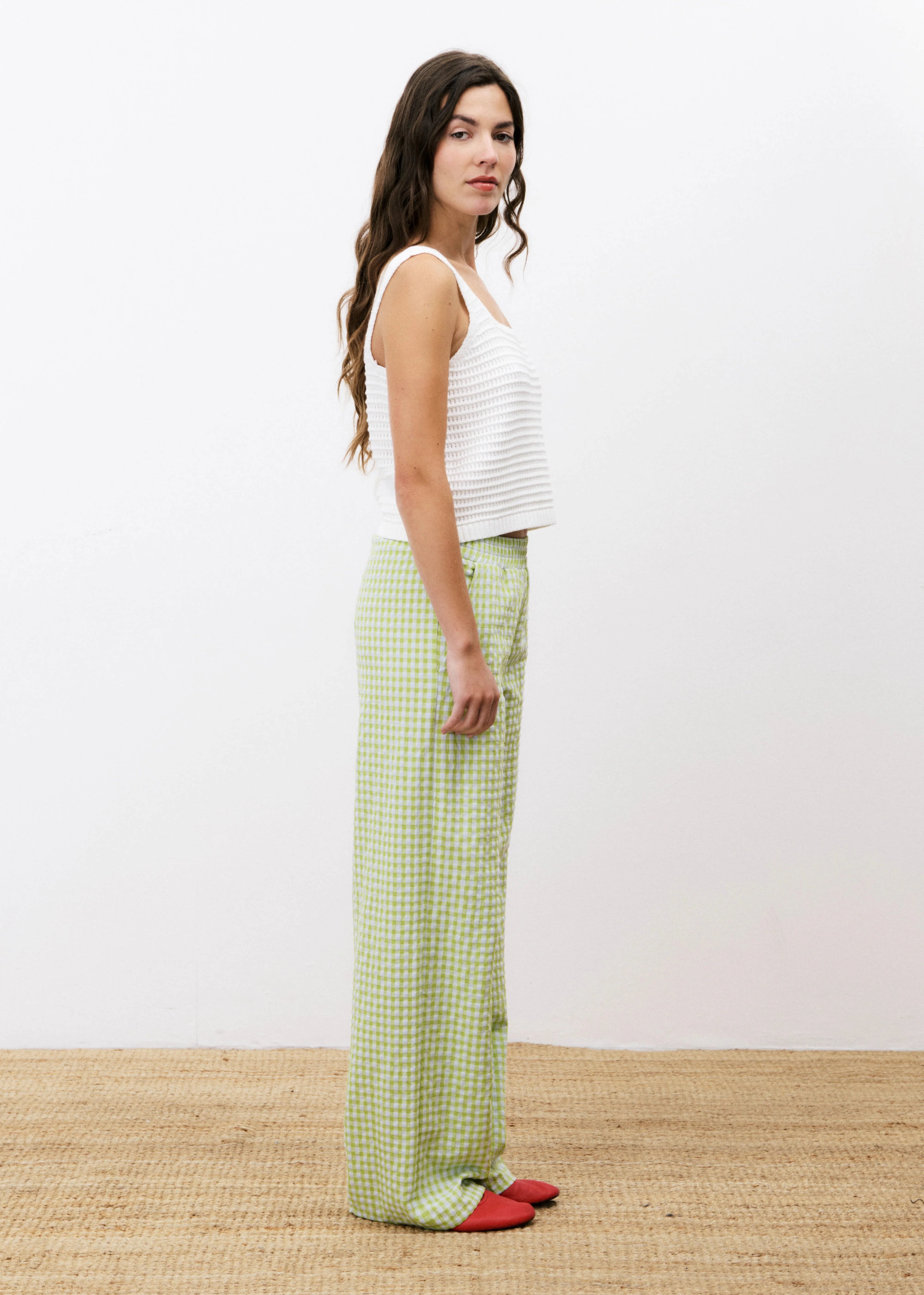 CELUTA KNIT SLEEVELESS TOP mobile army