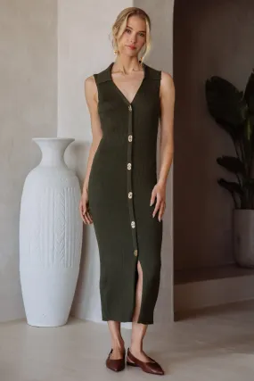 Date Nightwear Wedding Style HAILEY SLEEVELESS MIDI DRESS