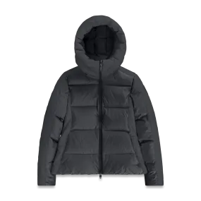 Halle Women's Performance Puffer Jacket Modern Drop Tail Hem Shawl Lapel