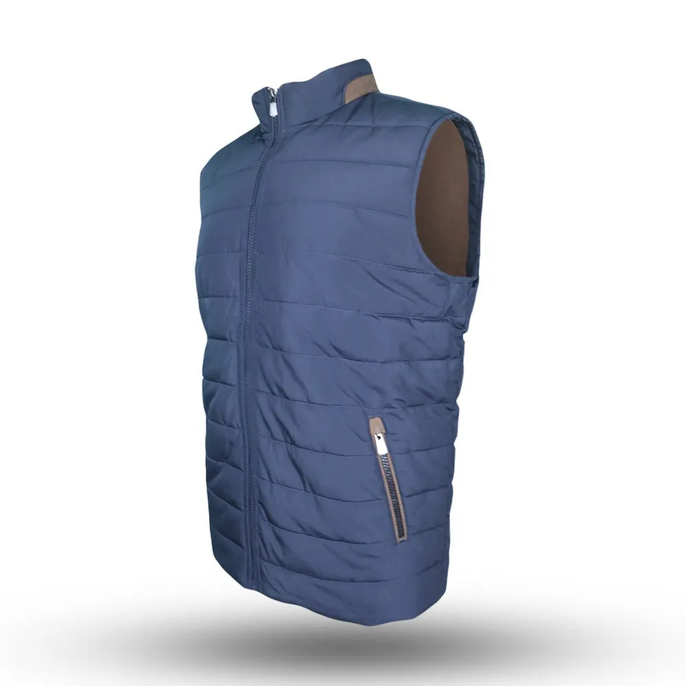 Men??s Premium Vest Jacket -Navy Stretch Material