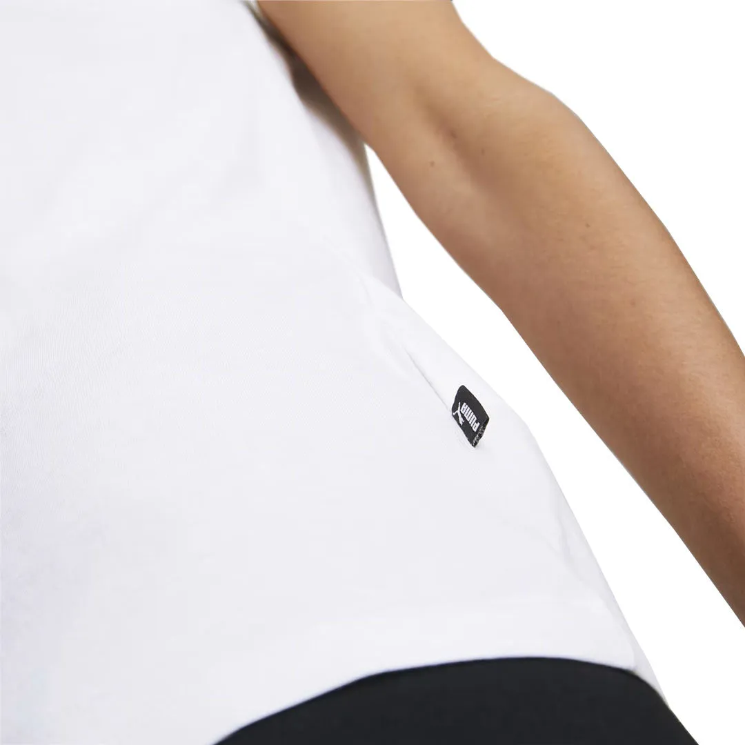 Puma - Women's Essentials  Metallic Logo T-Shirt (848303 02) Low Profile Collar