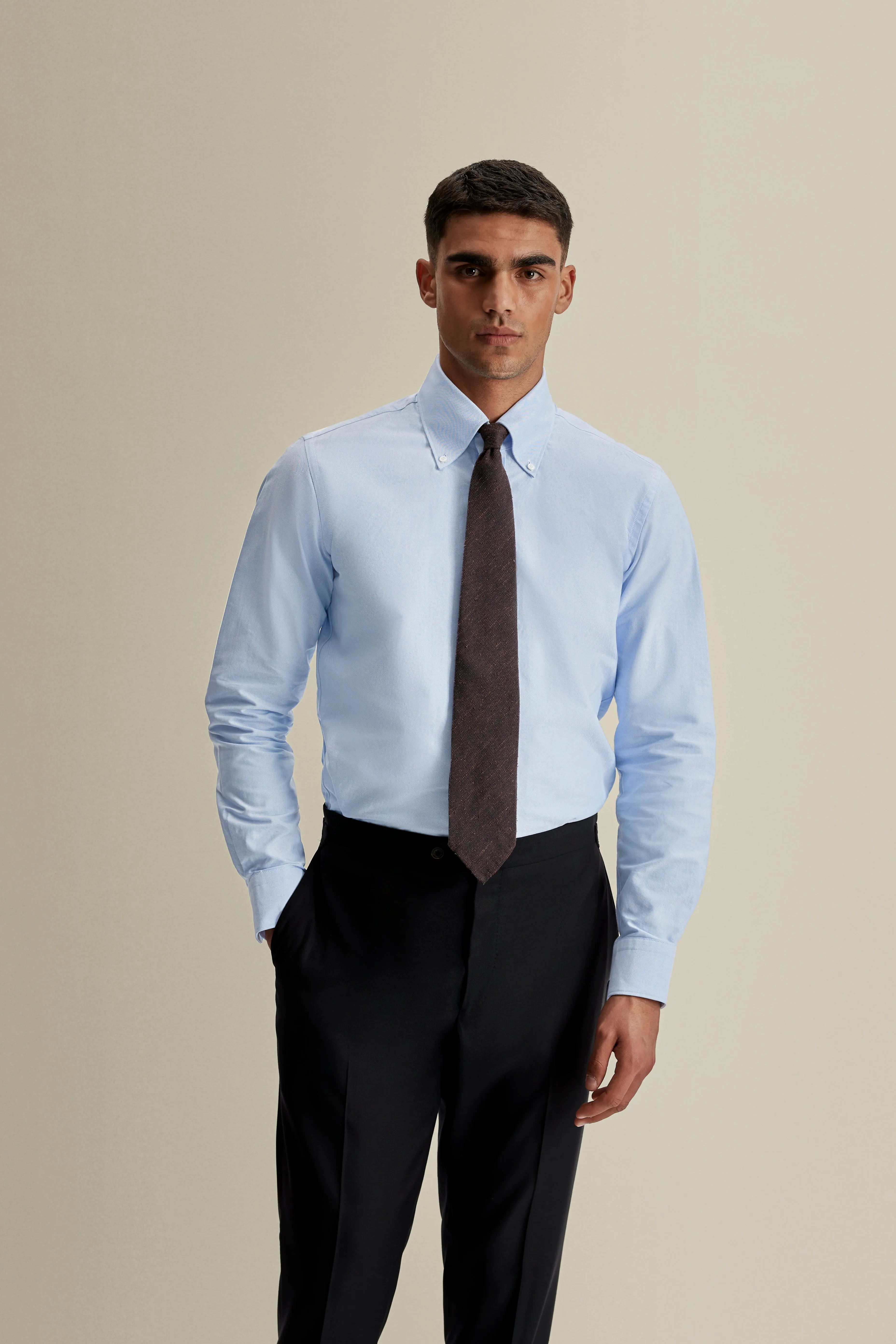 Non Irritating Seams Quick Release Cuffs Heavy Cotton Casual Button Down Oxford Shirt