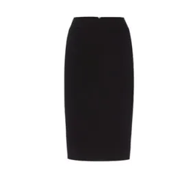 Holda Tailored Wool Crepe Skirt perforated design Wearable Art