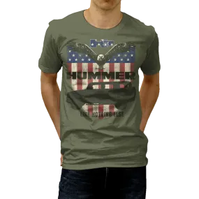 Striped modernity Stylish Everyday Wear HUMMER H3 Eagle Flag T-Shirt