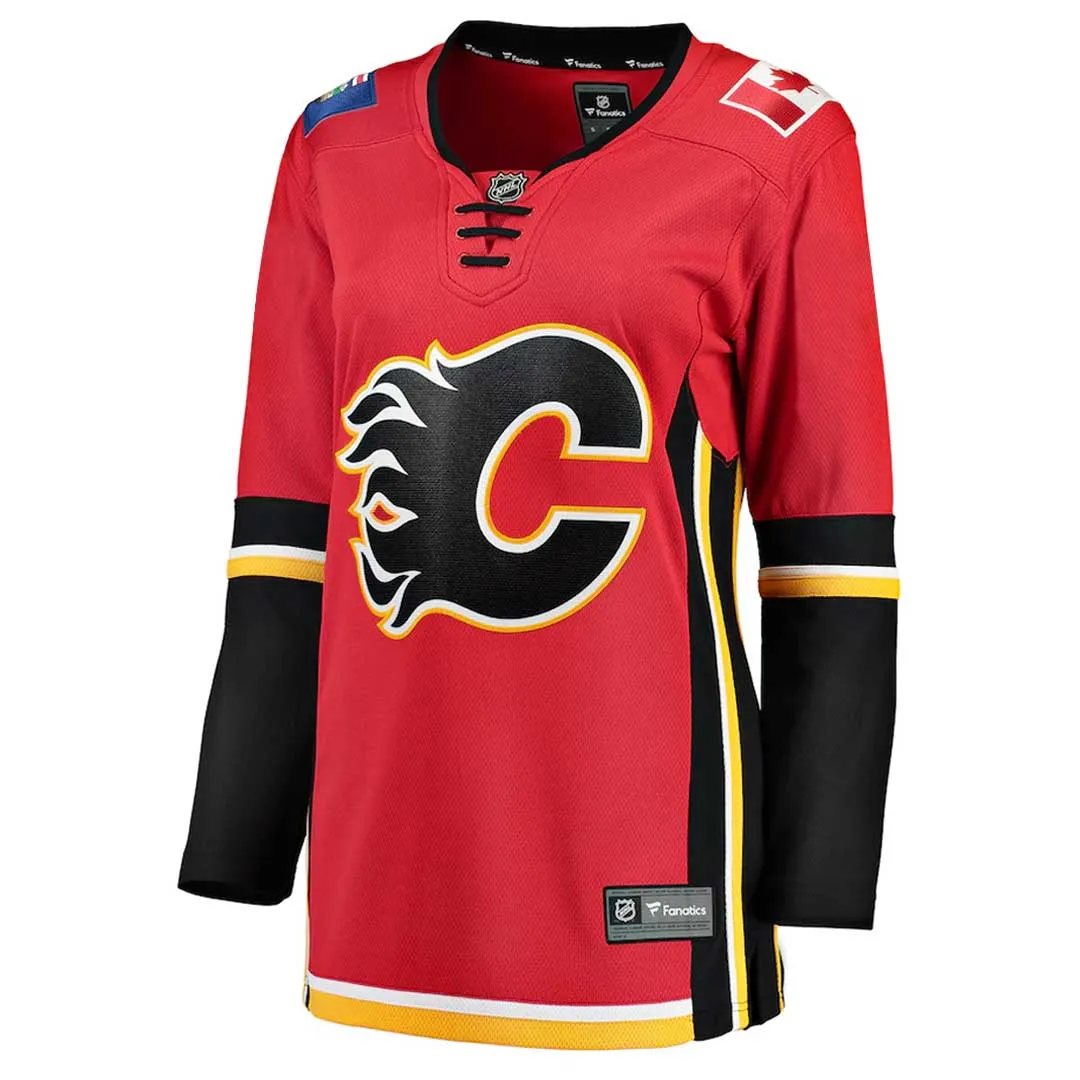 Modern Fit Compression Fit Design Fanatics - Women's Calgary Flames Alt Breakaway Jersey (879W CALX 2C BWX)
