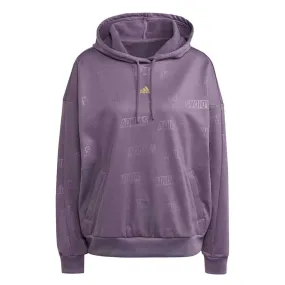 adidas - Women's Embossed Monogram Fleece Hoodie (IM2585) Waterproof Technology