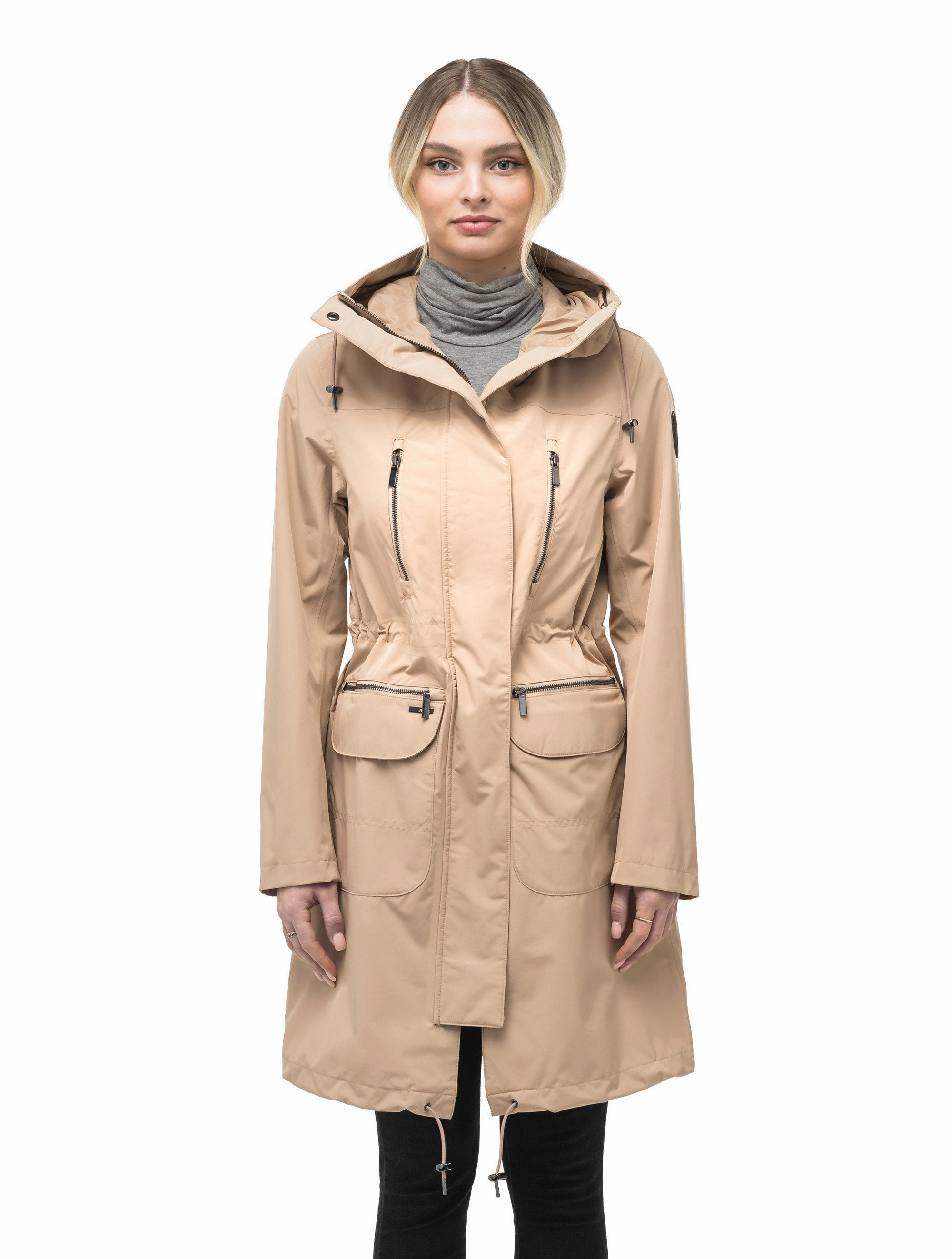 Ines Women's Anorak Slim Tailored Army Style