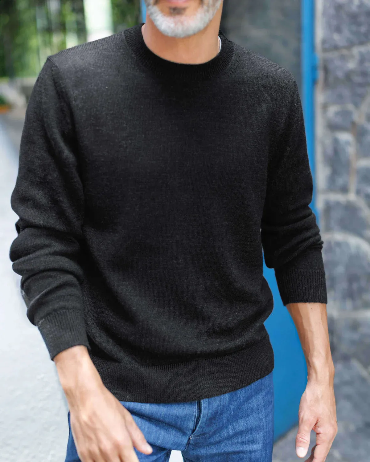 NonIrritating Seams Ink Campo Sweater